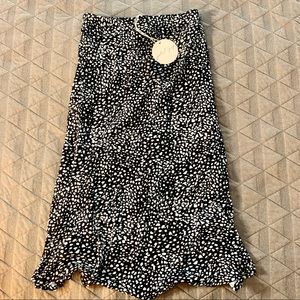 Petal + Pup Animal Print Midi Skirt